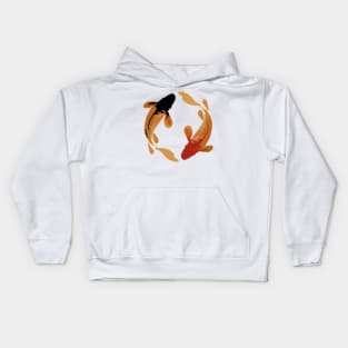 couple of koi fish Kids Hoodie